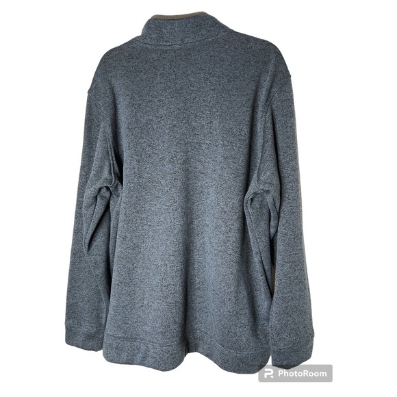 Eddie Bauer Men's Radiator Fleece Snap Mock Pullover Size XXL in Blue - Picture 3 of 6